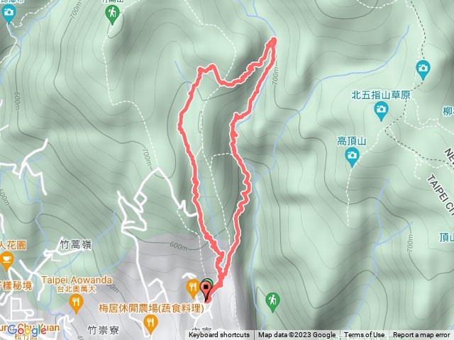 內雙溪古道、瑪礁古道、內寮古道 O 型