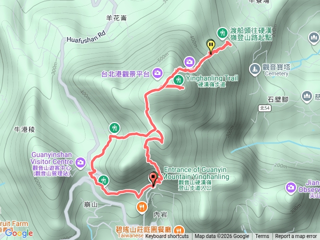 觀音山硬漢嶺、牛寮埔及楓櫃斗湖步道