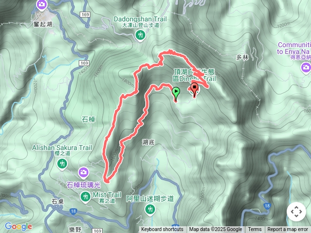 焙仔桶林道-茶之道（樂野山）-霹靂山-大凍山