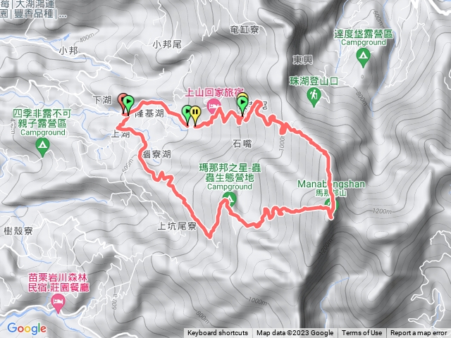 馬那邦山O型縱走天然湖上湖