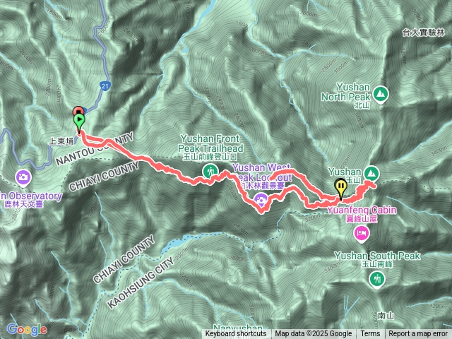 2025.1.1921玉山主峰西峰剩下的算了