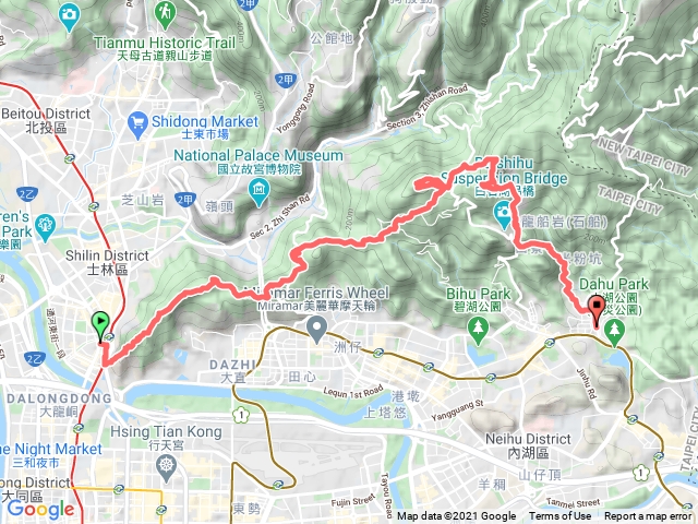 台北大縱走，劍潭支線