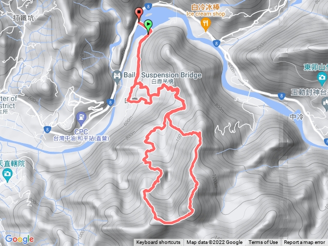 20220409 白毛山北峰白毛山雙O大甲溪馬鞍壩起登