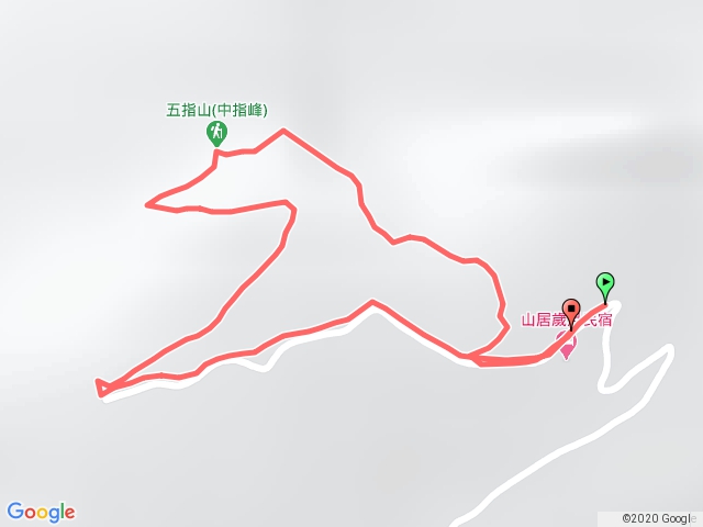 2020-03-21_五指山-山居歲月旁捷徑-小O型-順登錄方便停車處。