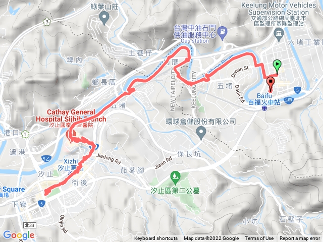 百福汐止雨中散步