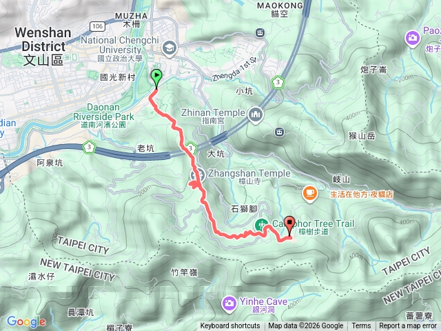 政大-飛龍步道-樟山寺-花月庭-雪敲預覽圖