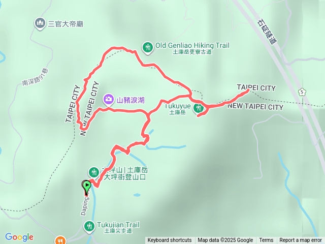 土庫岳小百岳P型縱走預覽圖