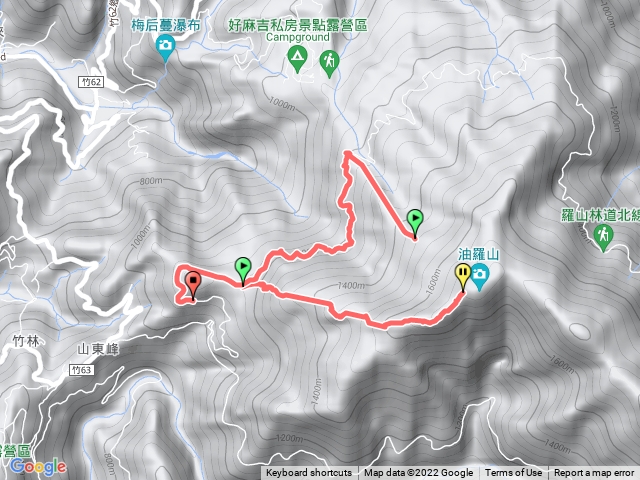 新竹五峰鄉之油羅山