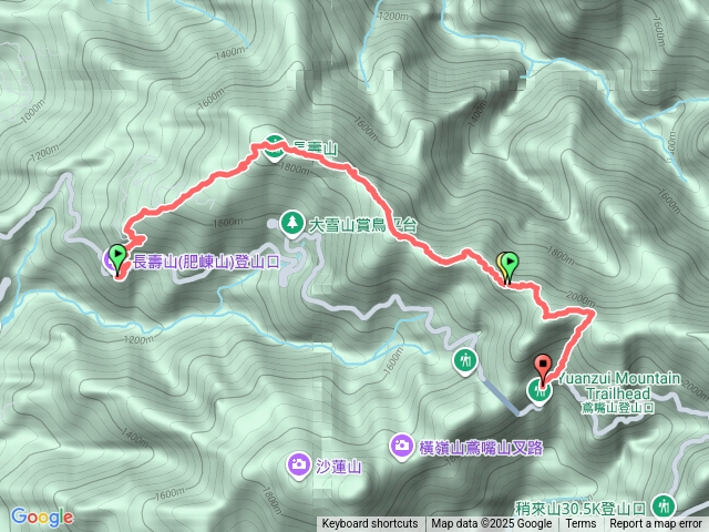 長壽山上鳶嘴山