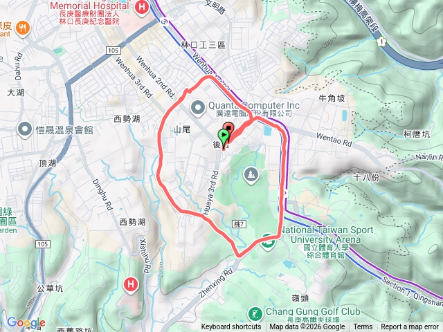 華亞科技園區龜山公墓一圈