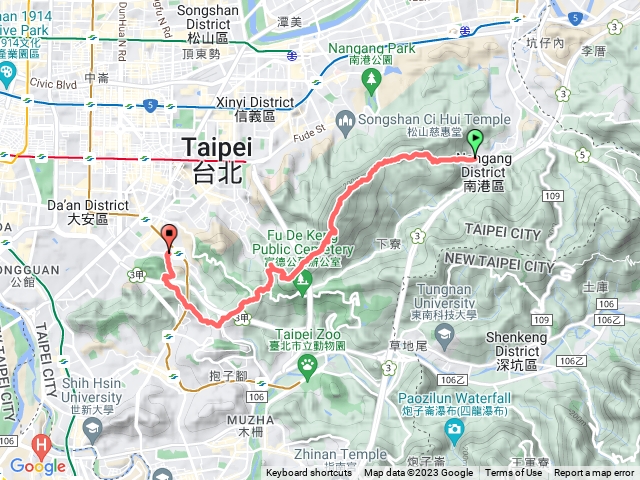 台北大縱走第六段