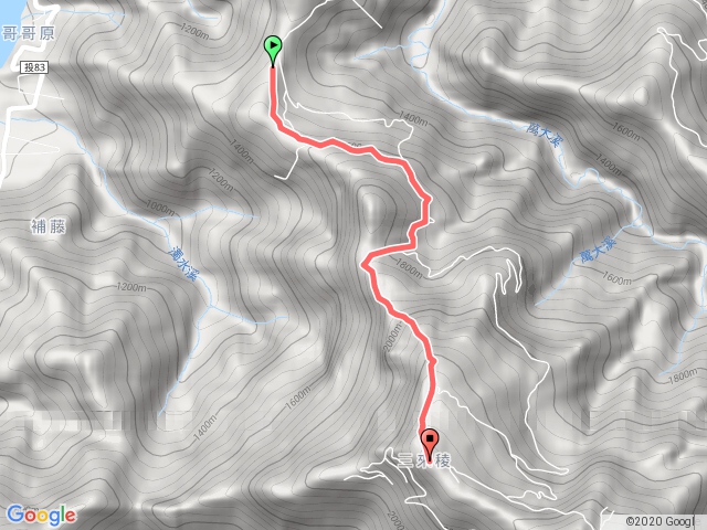 萬大林道登三來稜山