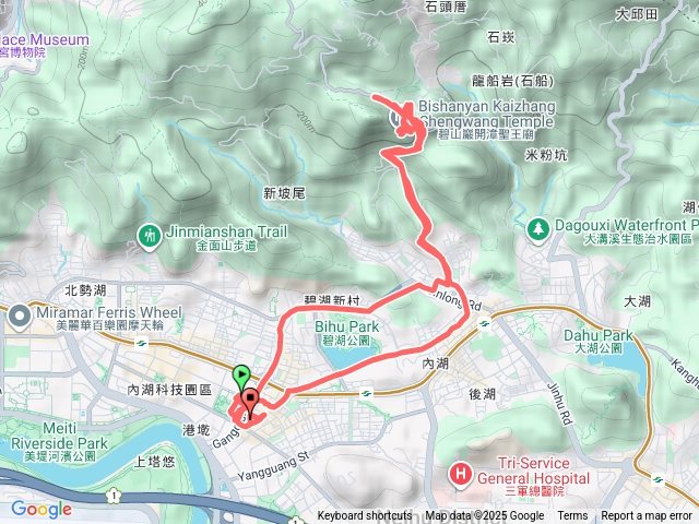 內湖碧山巖、大港墘公園