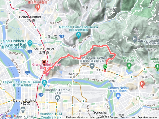 內湖金面山-文間山-劍潭山