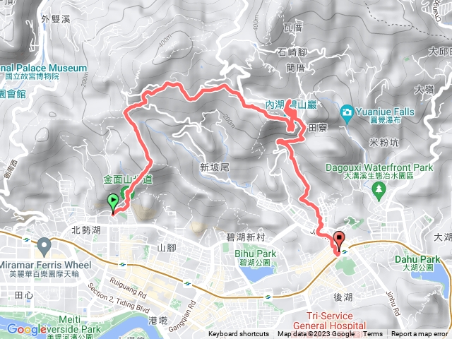 金面山 西湖捷運上內湖下