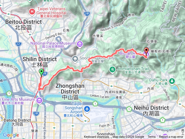 2026臺北大縱走臺北大縱走第五段：捷運劍潭站至碧山巖（劍潭支線）20260425151952