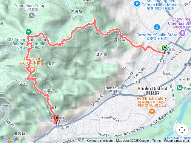 微笑山線：【大棟山系】405高地段