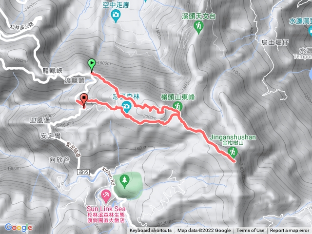 留龍頭-嶺頭山-金柑樹山-忘憂森林
