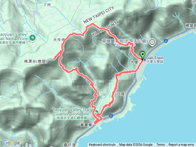 大里車站+大里簡山北峰+大里簡山+石觀音線+福德山+灣坑頭山+吾居吾墅線預覽圖