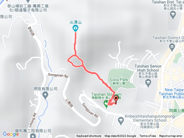 泰山尖凍山