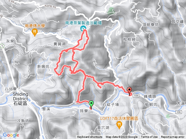 排寮尖｜深按頭山｜南港茶葉製造示範場｜十八重溪山