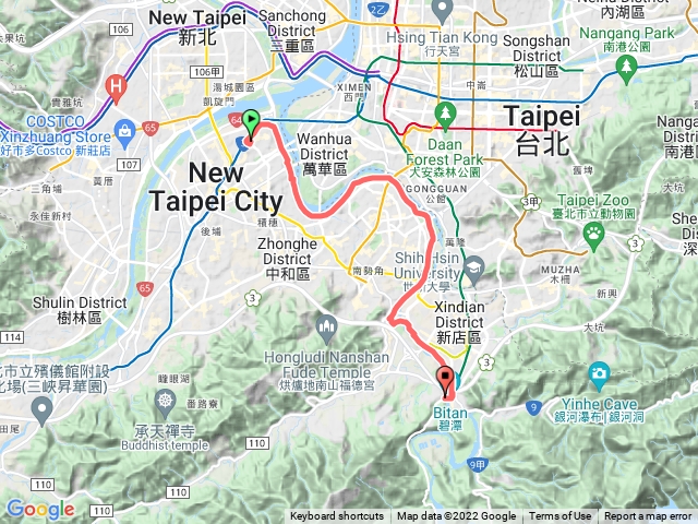 板橋到新店