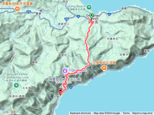 113/11/23-福隆虎子山古道支線/水路支線/高家古厝/水梯田群/中心崙古道/龜媽坑西線/雪山尾稜南段大湖山/桶磐堀群峯大草原/下草嶺古道/大里天公廟/大里車站預覽圖