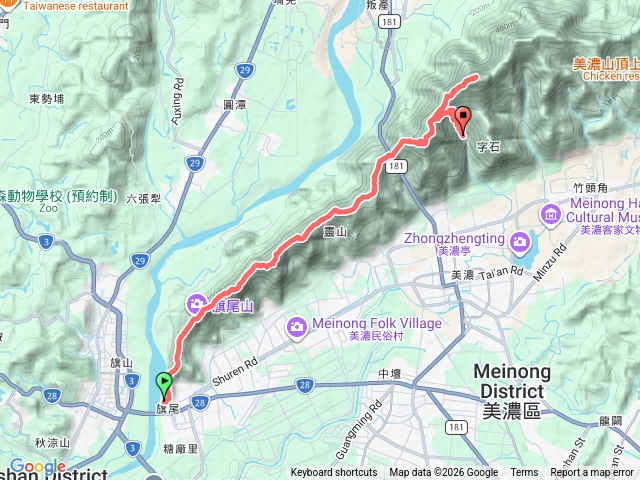 旗靈月縱走預覽圖