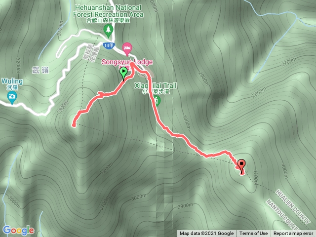 合歡東峰、小奇萊步道