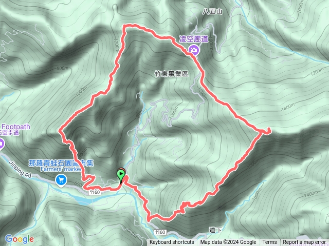 2024 12 16 那羅山~那羅山東北峰~煤源山~凌空廊道~大混山~牛欄坑山~道下山O型
