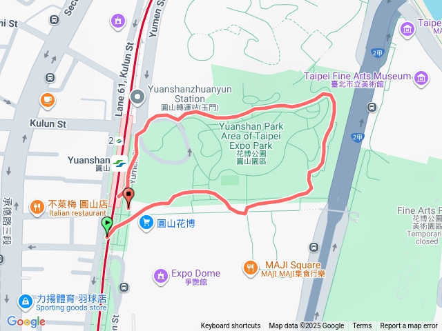 圓山花博健走步道預覽圖