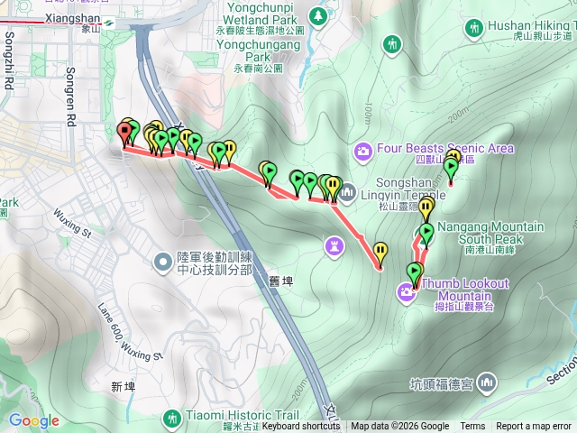 南港山象山到九五峰11408101