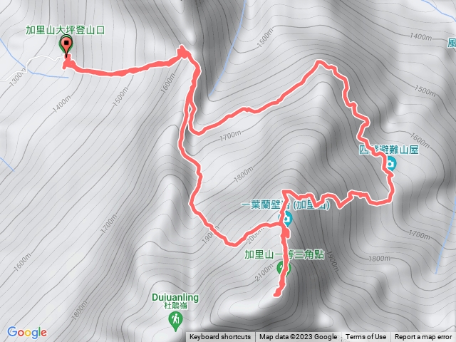 加里山大坪登山口