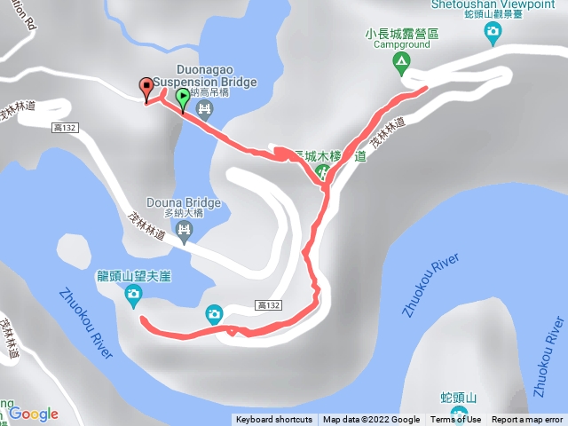 茂林多納高吊橋-龍頭山步道（小長城）
