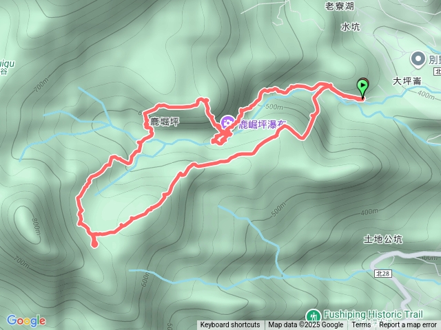 鹿堀坪古道大O型｜頭前溪瀑布｜鹿堀坪山｜富士坪草原｜大尖山草原｜大尖池｜鹿堀坪越嶺古道