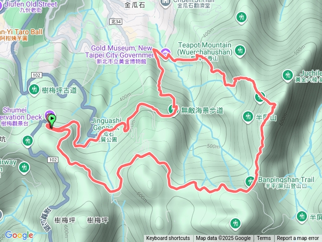 草山戰備道入口-半屏山-黃金博物館-黃金神社-本山礦場-步道口預覽圖