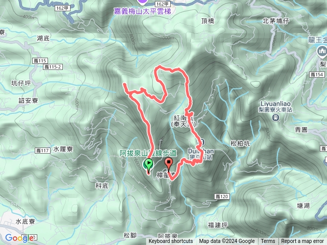 竹崎鄉阿拔泉山、觀音石山、紅南坑山、獨立山預覽圖