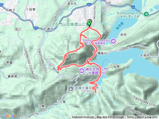 北口景春步道石門山小竹坑古道依山閣北口O型預覽圖