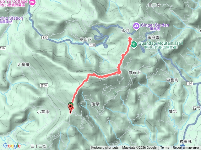 關刀山 (苗56出關古道上三角點>出關古道聖關段到薑麻園來回)預覽圖