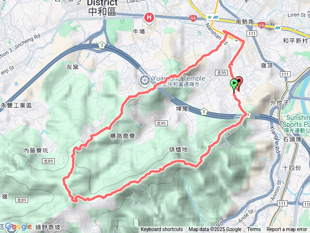 2025微笑山線大縱走尋寶集章任務微笑山線：【天上山系】烘爐地土地公段202512181743