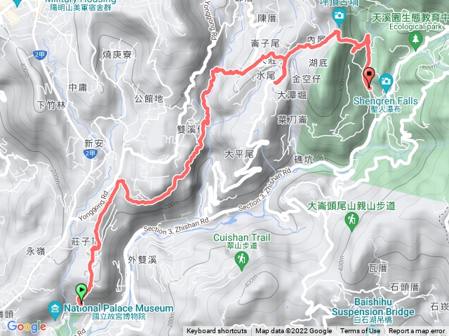 故宮狗殷勤步道平菁街坪頂古圳步道