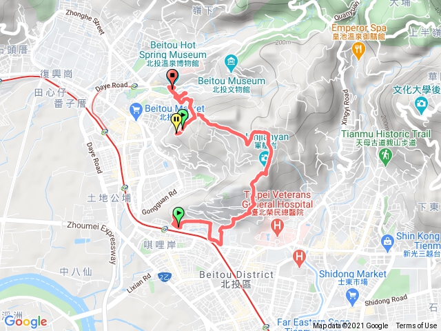 軍艦岩、丹鳳山、北投溫泉博物館