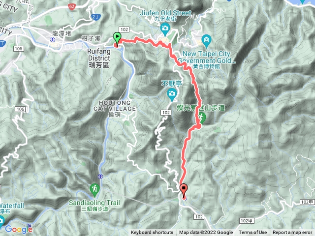 苧子潭古道-流榔古道 - 九份老街- 樹梅坪古道- 百二崁古道- 貂山古道
