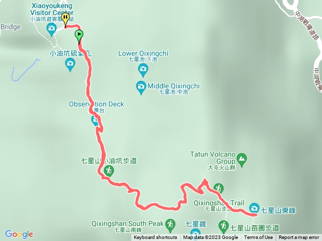 七星山主峰，東峰