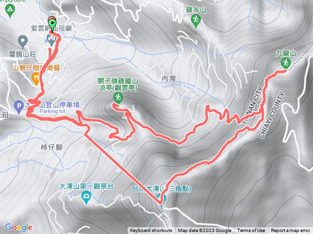 雞籠山·九龍山·大凍山縱走