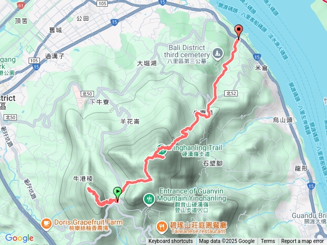 觀音山步道群（牛港稜、楓櫃斗湖、硬漢嶺、牛寮埔步道）預覽圖