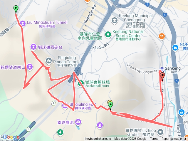 基隆劉銘傳隧道東西砲台三坑車站預覽圖