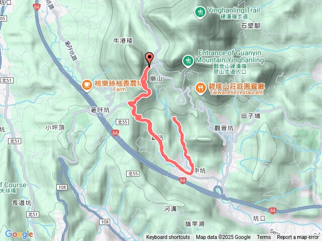 蘆洲觀音馬遊客中心到崩山巷