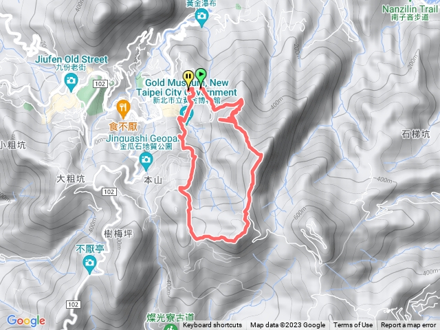 勸濟堂，茶壺山，半屏山，燦光寮山，黃金博物館