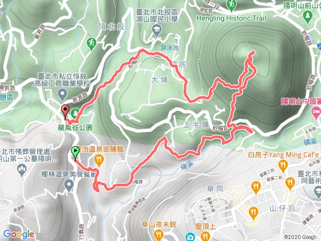 行義路登紗帽山O行